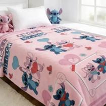 Manta Fun Disney C/ Cinta Angel e Stitch 1,50x2,00 Manta Fun Disney C/ Cinta Angel e Stitch 1,50x2,00