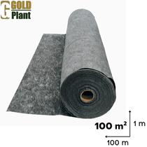 Manta geotextil bidim drenagem Cinza tamanho 100 m² 100X1mts - Gold Plant