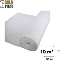 Manta geotextil bidim para drenagem, construção, artesanato, decoração branca 10m 10x1 mts Gold Plant