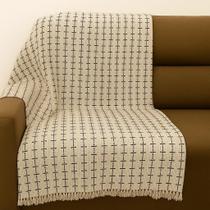 Manta Gigante King Sofá 2,40 x 1,80 m 2 ou 3 Lugares King Size Retrátil 100% Algodão Capa p/ Sofa COR:VERDE/CARAMELO