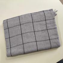 Manta Grande para Sofá e Cama Xadrez 2,40x1,80 Capa Protetora de Sofa 2 e 3 Lugares Gigante Cor:Cinza Claro