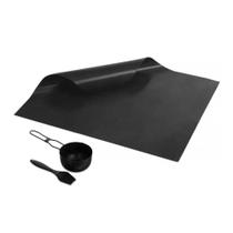 Manta Grill para Churrasqueira Tigela e Pincel Kit Churrasco