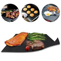 Manta Grill Tapete Churrasqueira Grelha Teflon Antiaderente Manta Grill Tapete Churrasqueira Grelha Teflon Antiaderente