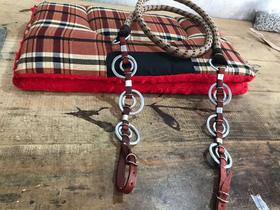 Manta Grossa Forrada Rédea Algodão Torcida Para Cavalo