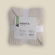 Manta Holly Microfibra Off White - ABABY