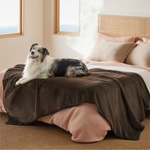 Manta Impermeable Bedsure para Cama Sherpa Fleece Touch Marrón