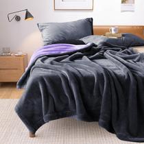 Manta impermeável e à prova de manchas YISURE King Size Cinza/Violeta