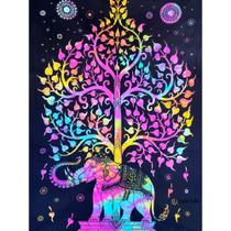 Manta Indiano Painel Solteiro 100 Algodão Cangão Colorido Manta Indiano Painel Solteiro 100 Algodão Cangão Colorido