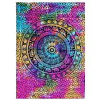 Manta Indiano Painel Solteiro 100 Algodão Cangão Colorido