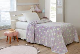 Manta Infantil Brilha No Escuro Solteiro 1,5x2m Lavável Top