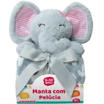 Manta Infantil com Pelucia DM TOYS Animais DMB6745