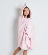 Manta Infantil Com Touca Lar E Lazer Rosa Manta Infantil Com Touca Lar E Lazer Rosa