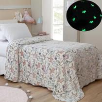 Manta Infantil de Microfibra Solteiro Shine - Brilha no Escuro - Corttex
