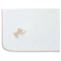 Manta Infantil De Suedine Hug Urso New Baby Rosa