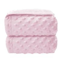 Manta Infantil Dots Lisa Rosa Bebê - Laço Bebê