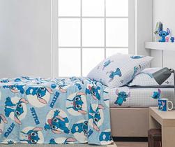 Manta Infantil Estampada Disney - Mickey Minnie - Solteiro