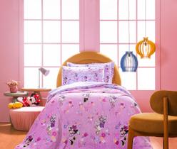 Manta Infantil Estampada Disney - Mickey Minnie - Solteiro