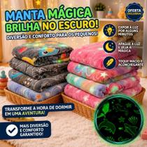 Manta Infantil Que Brilha No Escuro Cobertor Casal Estampas Sortidas 200x180 Manta Infantil Que Brilha No Escuro Cobertor Casal Estampas Sortidas 200x180