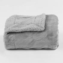 Manta Infantil Sherpam Ferrete Cinza - 90X110cm Manta Infantil Sherpam Ferrete Cinza - 90X110cm