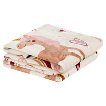 Manta Infantil Solteiro Flannel Bouti Kids Macia 1 Pç Unicórnio