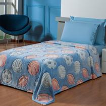 Manta Infantil Solteiro Flannel Shine Balls Cobertor Soft