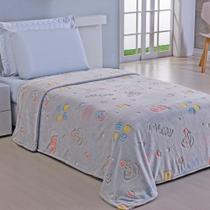 Manta Infantil Solteiro Flannel Shine Play Cobertor Soft