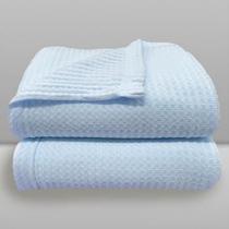 Manta Infantil - Termocelular Cubes Azul Bebê - Laço de Bebê
