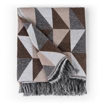Manta Jacquard Misto com Franja 1,40 x 2,20 Dallas Caramelo
