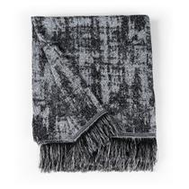 Manta Jacquard Misto com Franja 1,40 x 2,20 Paris Preto