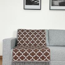 Manta Jacquard Misto com Franja 1,60 Arabesco Caramleo