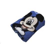 Manta Jolitex Fun Solteiro Disney Mickey 1,50x2,00m Azul