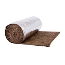 Manta Lã De Rocha Aluminizada 120 x 50 x 2,5 cm Densidade 32 kg por m³