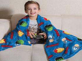 Manta Lepper Infantil Personagem Cobertor De Sofa