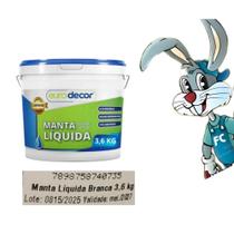 Manta Líquida 3,6 Kg Emborrachada Eurodecor Branca - cód 34297