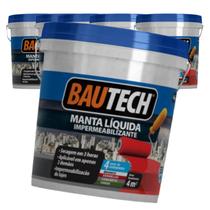 Manta Liquida 4kg Impermeabilizante Laje Telha Chão - BAUTECH