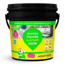 Manta Líquida Branca Balde 18kg para Proteção Contra Umidade em Superfícies Quartzolit Manta Líquida Branca Balde 18kg para Proteção Contra Umidade em Superfícies Quartzolit