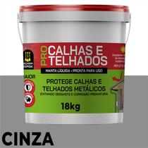 Manta líquida Calhas e Telhados Pro metalica galvanizado premium - garin vedag 18kg