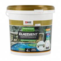 Manta Liquida Cimento Elástico Impermeabilizante De Lajes e Piscinas 4kg Cinza Elastment