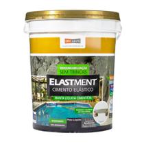 Manta Liquida Cimento Elástico Impermeabilizante Para Lajes e Telhados 20Kg Cinza Elastment