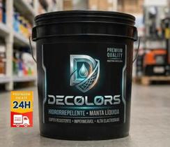 Manta Líquida Emborrachada 18kg Decolors Borracha Líquida Lajes Fachada Muros Alta Resistência Envio 24