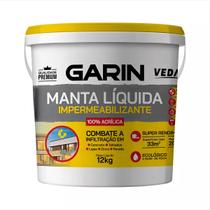 Manta Líquida Emborrachada Impermeabilizante Branca 12kg A base De Água 100 Acrílica