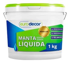 Manta Líquida Emborrachada Impermeabilizante Eurodecor 1kg