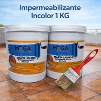 Manta Líquida Emborrachada Incolor Premium 1KG Protege Lages De Infiltração e Vazamento