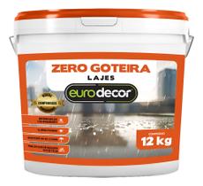 Manta Liquida Emborrachada Premium EuroDecor Zero Goteira 12KG Contra Fissuras Trincas Infiltrações