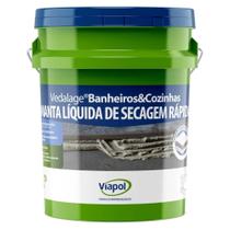 Manta Líquida Emborrachada Vedalage Banheiro e Cozinha 3 Litros - V0218252 - VIAPOL