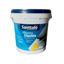 Manta Líquida Impermeabilizante base acríl 4kg Santtafé Manta Líquida Impermeabilizante base acríl 4kg Santtafé