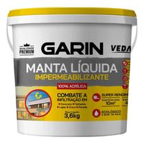 Manta Líquida Impermeabilizante Branca 3,6kg Garin Manta Líquida Impermeabilizante Branca 3,6kg Garin