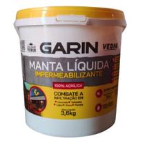 Manta Líquida Impermeabilizante Garin 3,6Kg Branco . Para Lajes e Telhado