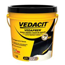 Manta Líquida Impermeabilizante Vedapren Preto Vedacit Galão 3,6L