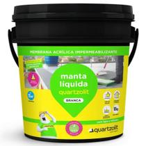 Manta Líquida Membrana Acrílica Impermeabilizante Branca 18 Kilos - 31113.02.34.053 - QUARTZOLIT Manta Líquida Membrana Acrílica Impermeabilizante Branca 18 Kilos - 31113.02.34.053 - QUARTZOLIT